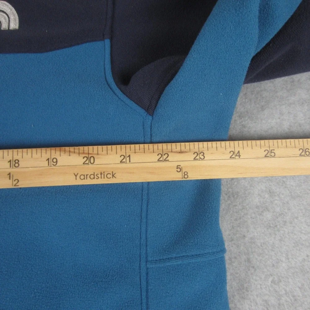 The North Face Jacket‎ Mens Large Blue Color Block Soft Shell Fleece Lined